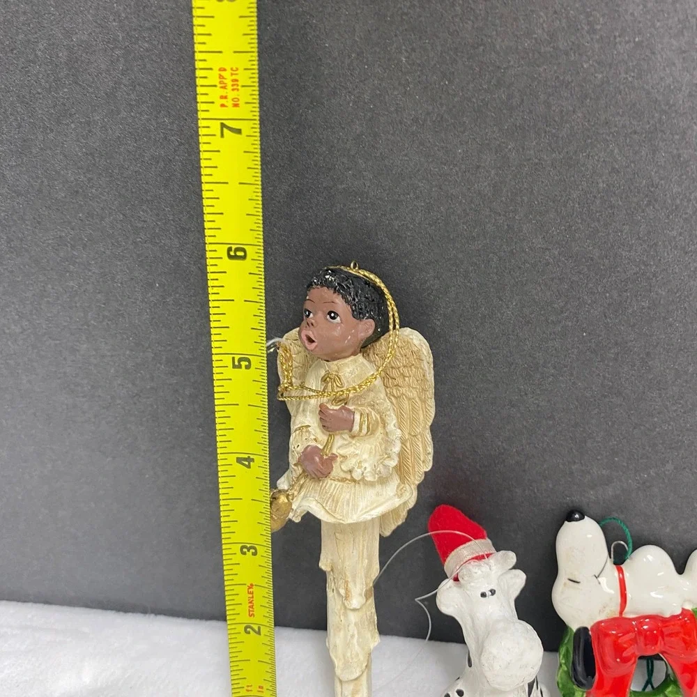 VTG Christmas Ornaments Lot 8 Figurines‎